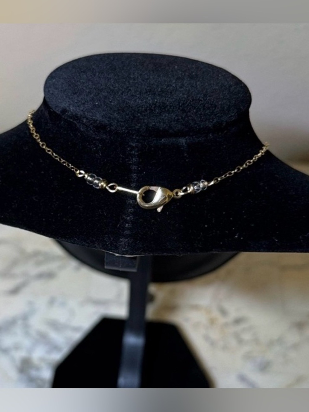 gold V-Necklace ‼️HANDMADE‼️ - Picture 6 of 8